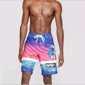 Buzz Aldrin NASA galaxy board shorts